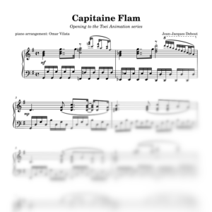 Capitaine Flam (serie de TV) - partitura para piano