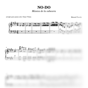 NO-DO (cabecera) - partitura para piano