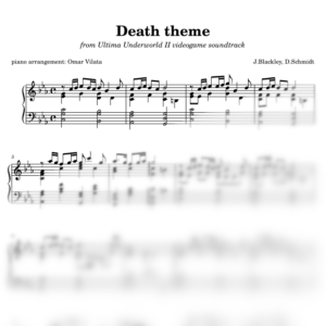 Death theme (Ultima Underworld II) - partitura de arreglo para piano