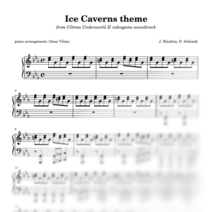 Ice Caverns (Ultima Underworld II) - partitura de arreglo para piano
