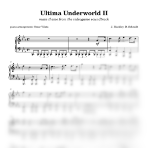 Main theme (Ultima Underworld II) - partitura de arreglo para piano